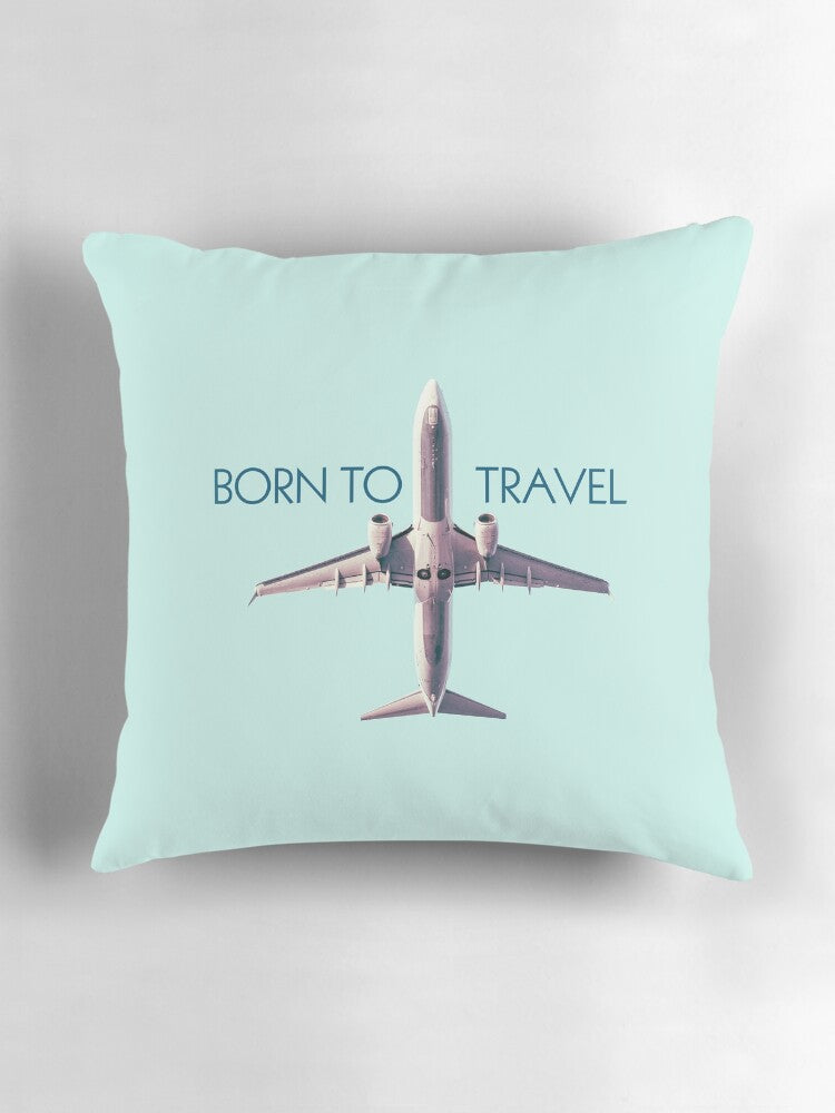 Born To Travel Cuscino Grande (45 cm)