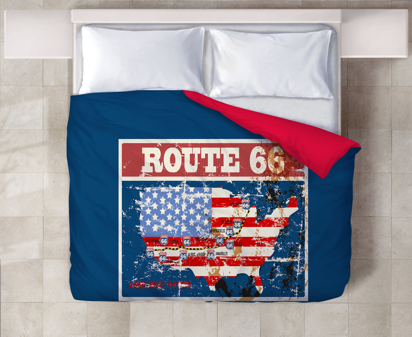 Route 66 Coperta Matrimoniale 220x155 cm
