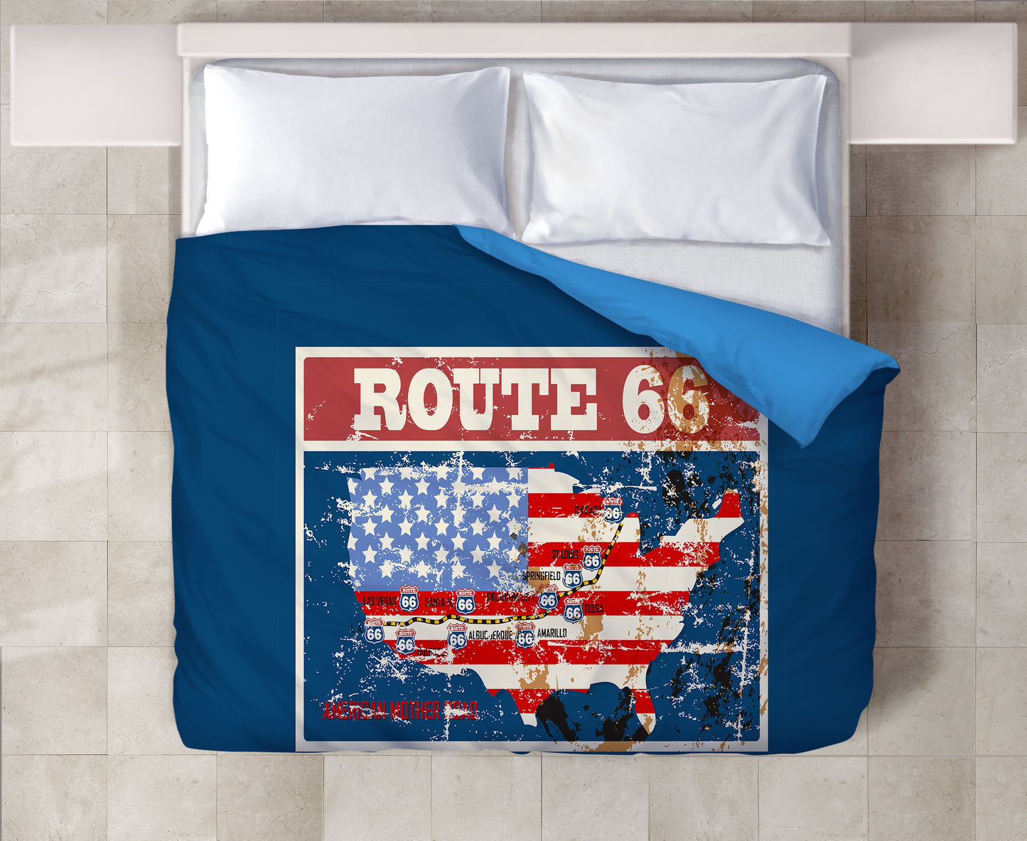 Route 66 Coperta Matrimoniale 220x155 cm